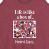 Women's - Forrest Gump - Life Is Like A Box Of Chocolates Graphic Racerback Tank - 2 of 4