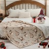 Lomsoe Christmas Flannel Throw Blanket Christmas Decorative Blankets for Home Chair Sofa Couch Bed Xmas Decor Gifts. - 3 of 4