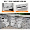 Acekool Outdoor Kitchen Drawer, 13" x 21" Stainless Steel BBQ Double Drawer with Handle, Flush Mount for Patio Grill Island - 4 of 4