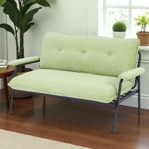 53-Inch Upholstered Loveseat Sofa with Metal Frame, Compact Two-Seat Couch for Small Living Rooms and Apartments - 1 of 4