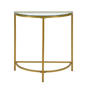Carolina Living Fenice Demilune Console Table - Gold - 1 of 4