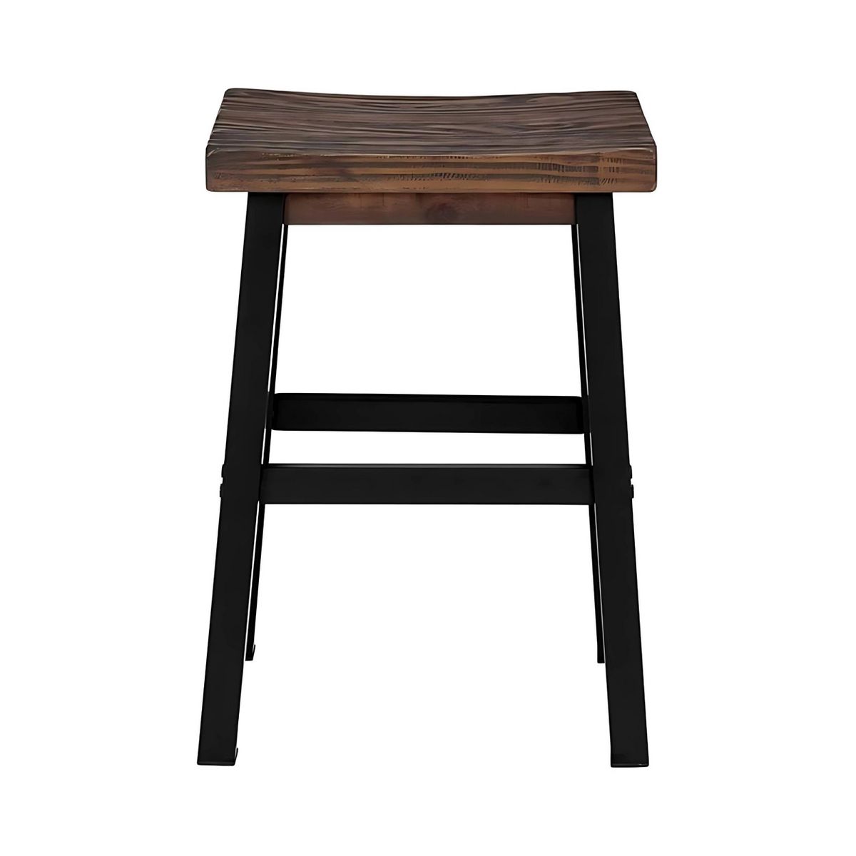 26" Pomona Counter Height Barstool with Metal Legs Brown - Alaterre Furniture - thumbnail 9