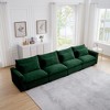NicBex 157.5 Inch Deep Seat Corduroy Couch,4 Seater Sofa with 4 Waist Pillows for Living Room,Bedroom,Office,Apartment - 2 of 4