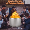 27 InchPortable Stainless Steel Smokeless Fire Pit with Stand - 3 of 4