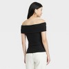 Women's Slim Fit Short Sleeve Off the Shoulder Top - A New Day™ - 2 of 3