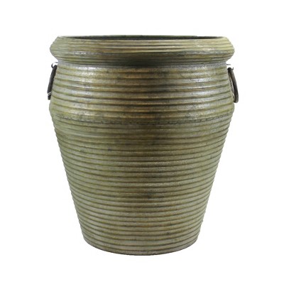 Home & Garden 13.5" Moss Green Planter Sm Yard Decor Pot Direct Designs International  -  Planters