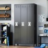 Locker for Employees, 6/3/9 Doors Locker Cabinet with Hooks, Storage Locker for Home, Office, Gym, School, Assembly Required - 4 of 4