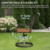 Acekool Set of 2 Swivel Outdoor Dining Chairs with Removable Cushions, Aluminum Frame, Weather-Resistant for Patio & Garden - 4 of 4