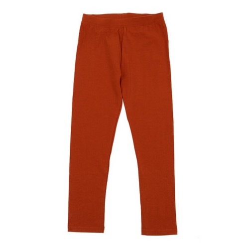 YOUTH TIGHTS FULL LENGTH | PLAIN COLORS ORANGE