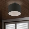 Livex Lighting Bainbridge 1 - Light Semi-Flush Mount in  Black - 4 of 4