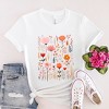Simply Sage Market Women's Pink Floral Short Sleeve Graphic Tee - 3 of 4