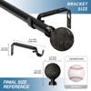 Urbanest 1-inch Diameter Giato Adjustable Single Drapery Curtain Rod - 4 of 4