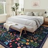 Boho  Washable Rugs for Entryway Floral Rugs for Bedroom, Bathroom Rug Non Slip Washable - 2 of 4