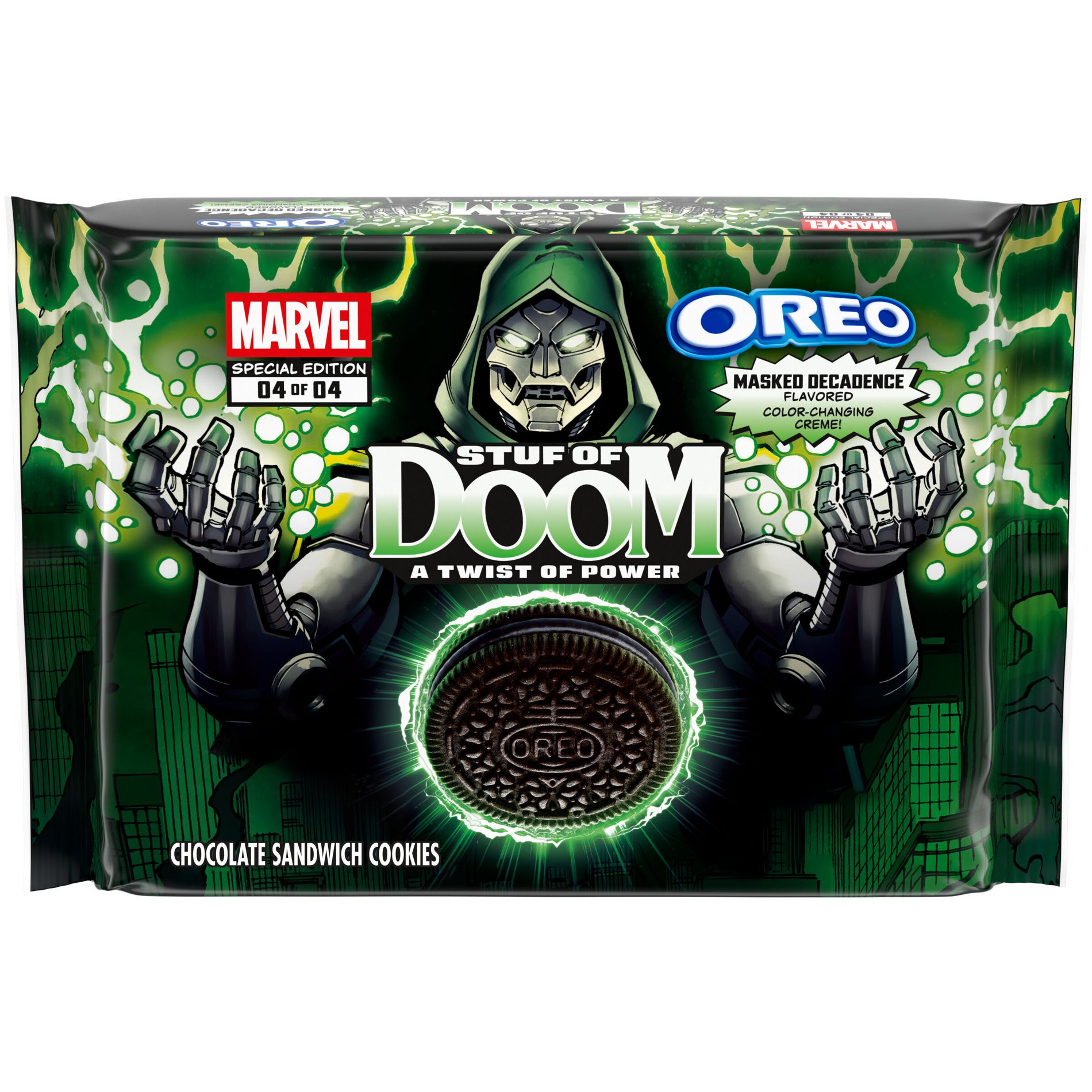 Marvel Oreo Stuf of Doom Chocolate Sandwich Cookies - Special Edition - 10.68oz