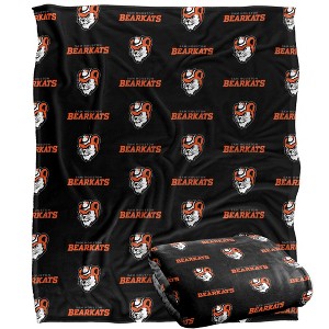Sam Houston State University Logo Pattern Silky 50x60 Blanket, 1 Sided - 1 of 4