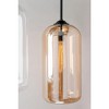 Troy Lighting District 1 - Light Pendant in  Satin Black Smoke Shade - 3 of 4