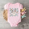 The Juniper Shop Checkered Smiley Easter Bunny Baby Bodysuit - 2 of 2