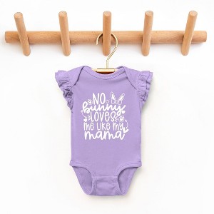The Juniper Shop No Bunny Loves Me Like Mama Baby Flutter Sleeve Bodysuit - 1 of 2