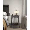 Round Side Table with Lower Shelf, End Table for Small Spaces, Nightstand - 2 of 4