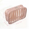 Unique Bargains Portable PVC Clear Zipper Makeup Bag Organizers 1 Pc - 2 of 4