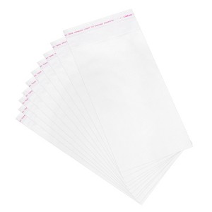 Unique Bargains Self-Sealing Water Resistant Cello Poly Bags for Packing Cookies 300 Pcs - 1 of 4