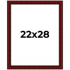 PosterPalooza | Weathered Red Picture Frame - UV Acrylic, Foam Board Backing, Hanging Hardware - 2 of 4