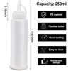Condiment Squeeze Bottles, 2-Pack 8 oz Food Grade Plastic Bottles with Caps - 2 of 4