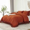 BAGOKIE 3 Pieces Boho Tassel Bed in a Bag Comforter Set - 3 of 4