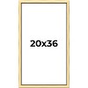 PosterPalooza | Simple Gold Picture Frame - UV Acrylic, Foam Board Backing, Hanging Hardware - 2 of 4