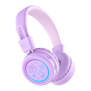 MEE audio KidJamz KJ55BT Safe Listening Bluetooth Wireless Headphones for Kids with LED Lights - 1 of 4