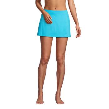 Lands' End Women's Long Chlorine Resistant Swim Skirt Swim Bottoms