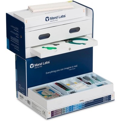 LIVEVIE Mand Labs KIT-1 Premium STEM Kit V4 – 60 Projects, 165 Parts, Breadboard, Guidebooks, Videos & Workstation, Multicolor, One Size