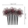 Unique Bargains Women's Durable Floral Side Comb 1 Pc - 2 of 4