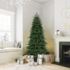 Tangkula 6FT Artificial Christmas Tree Hinged Xmas Spruce Tree with 721 Branch Tips Foldable Metal Stand Seasonal Holiday - 2 of 4