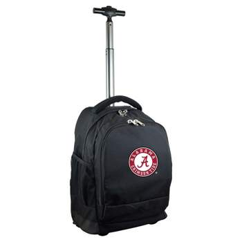 NCAA Alabama Crimson Tide Black Premium Wheeled 19" Backpack
