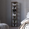 SEVOBAL Shoe Racks Practical Design Daily Essentials Decorative Items with Open Shelves for Living Spaces, Gray, 27.94"*11.7"*48.7" - 2 of 4