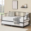 Whizmax Daybed and Trundle Frame Set, Premium Steel Slat Support, Daybed and Roll Out Trundle Accommodate, No Box Spring Needed - 4 of 4