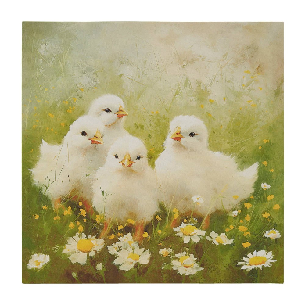 Photos - Wallpaper Madison Park 16"x16" Sunshine Happy Farm Animals Canvas Wall Decor Art Chi