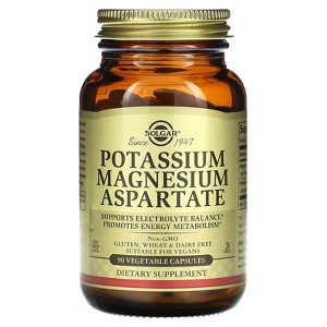 Solgar Potassium Magnesium Aspartate, 90 Vegetable Capsules - 1 of 4