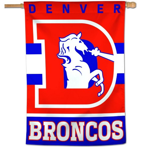 Denver Broncos Throwback Logo Garden Flag