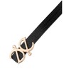 INSPIRE CHIC Women Reversible Faux Leather 0.7" Width Jacquard with Gold Buckle Belts 1Pc - 2 of 4