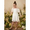 2Bunnies Girls' Vintage Ruffle Puff Sleeve Mesh Tulle Dress On and Off Shoulder - 2 of 4