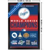 Trends International MLB Los Angeles Dodgers - Champions 24 Framed Wall Poster Prints - 3 of 4