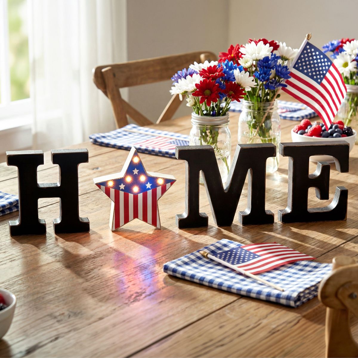 The Lakeside Collection Home Sign with Lighted Heart or Set of 4 Icons - - thumbnail 8