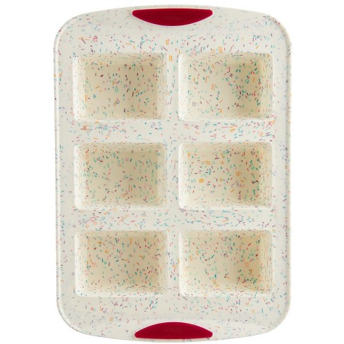 8-Cavity Metal-Reinforced Silicone Mini Loaf Pan by Celebrate It