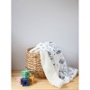 Lila and Jack Baby Blanket Blue Rocket Printed Mink with Natural Faux Shearling Backing Kids' Throw - 2 of 3