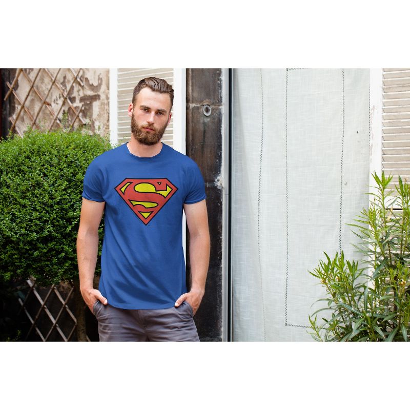 Men's Superman Logo Classic T-Shirt, 2 of 8