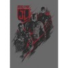Justice League Mve Heroes Logo Men's Charcoal T-Shirt - 2 of 3