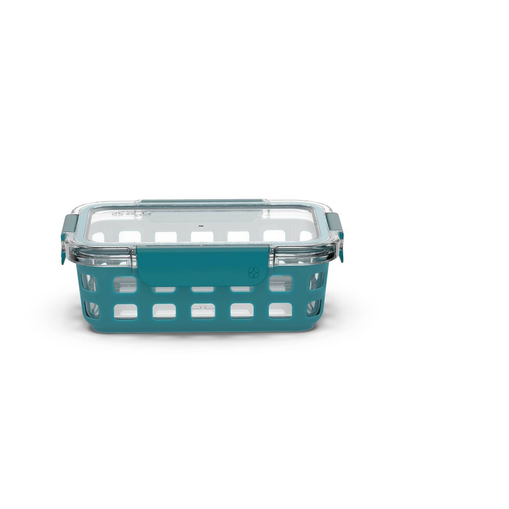 Ello 3.4 Cup Glass Food Storage Container Teal