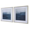 Uttermost Rising Blue Abstract Framed Prints, Set of 2 - 3 of 4